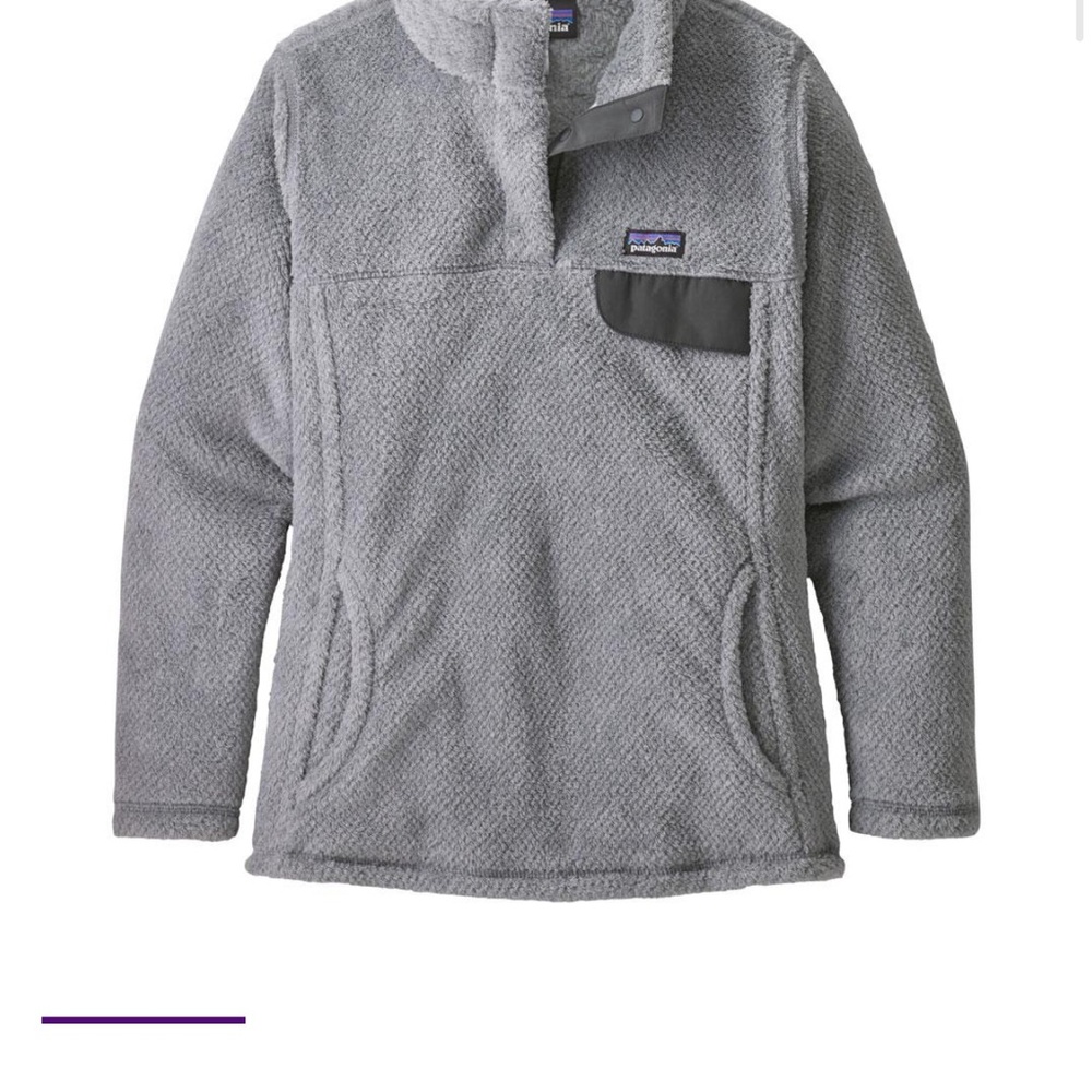 Like New! Patagonia Gray Fleece Jacket Snap-T Design